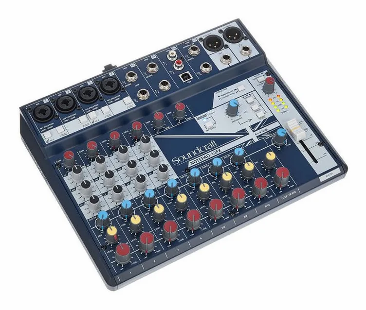 Soundcraft Notepad-12FX, potentiomètres, photo 3