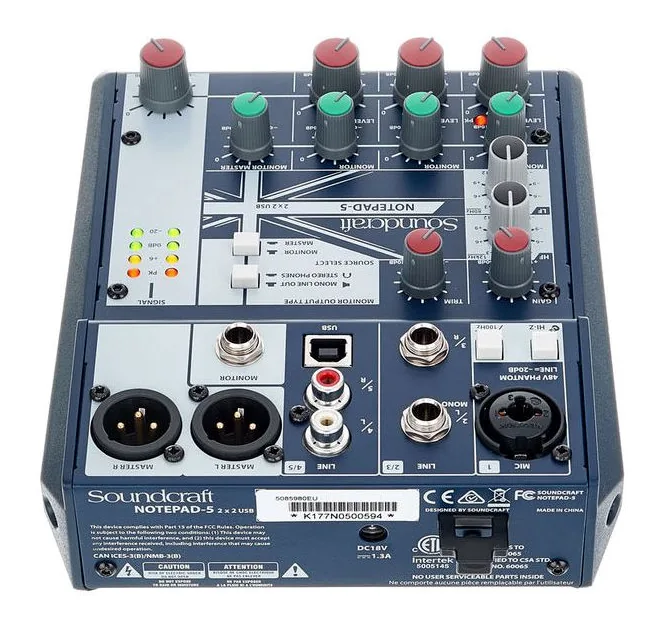 Soundcraft Notepad-5, vue de profil, photo 4