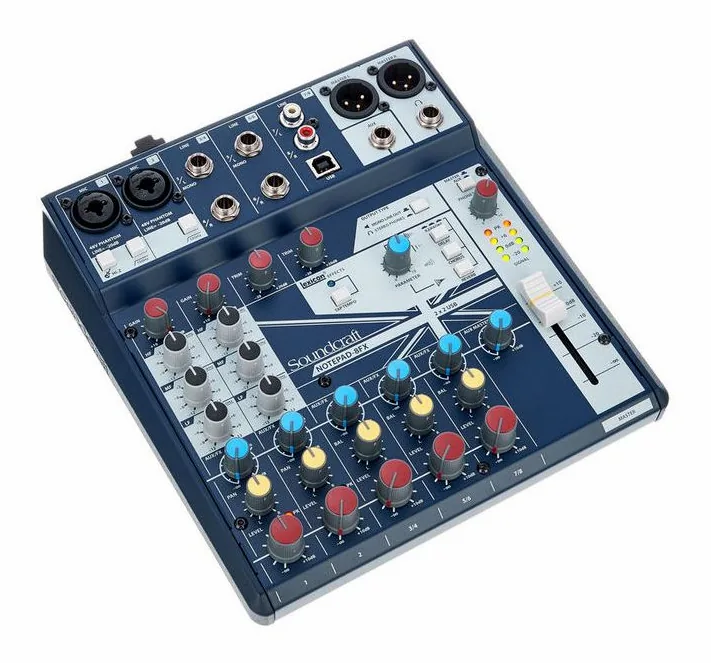 Soundcraft Notepad-8FX, potentiomètres, photo 3
