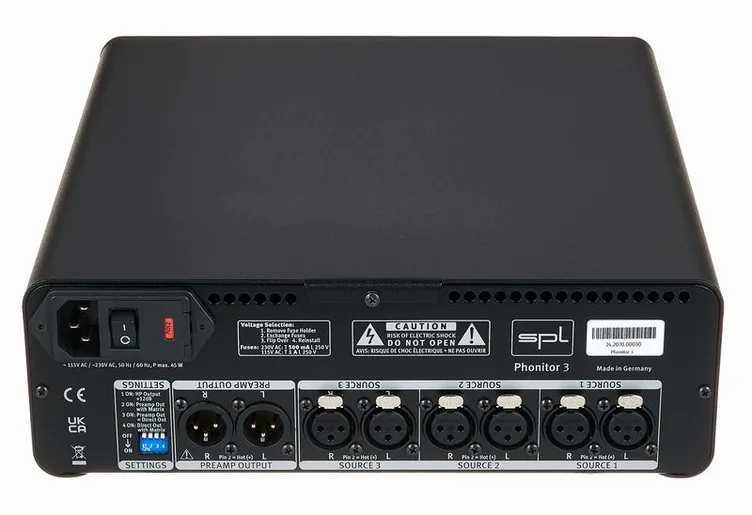 SPL Phonitor 3, face arrière, photo 4