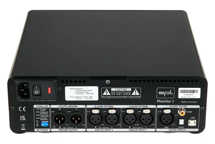 SPL Phonitor 3 DAC, vue de trois quarts, photo 4