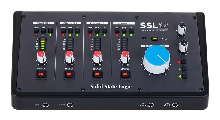 SSL 12, face arrière et connectique, photo 2