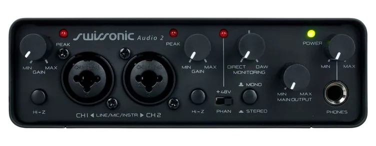 Swissonic Audio 2, vue de trois quarts, photo 4
