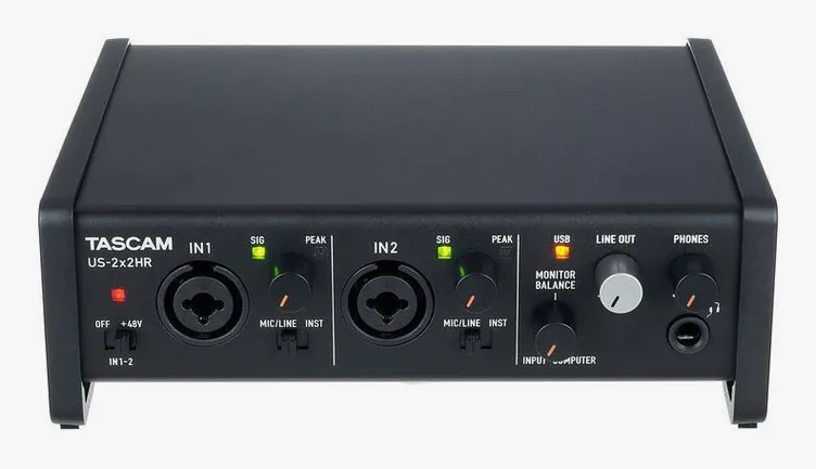 Tascam US-2x2HR, face avant, photo 2