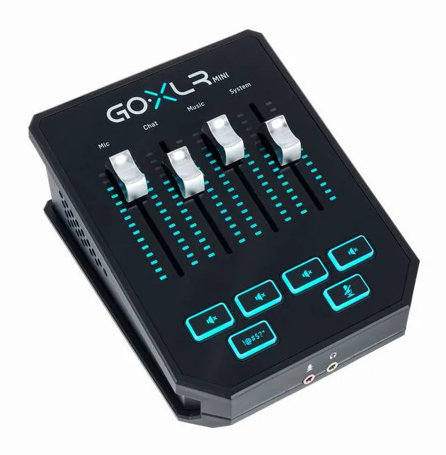 TC-Helicon GO XLR Mini, face avant et faders, photo 3