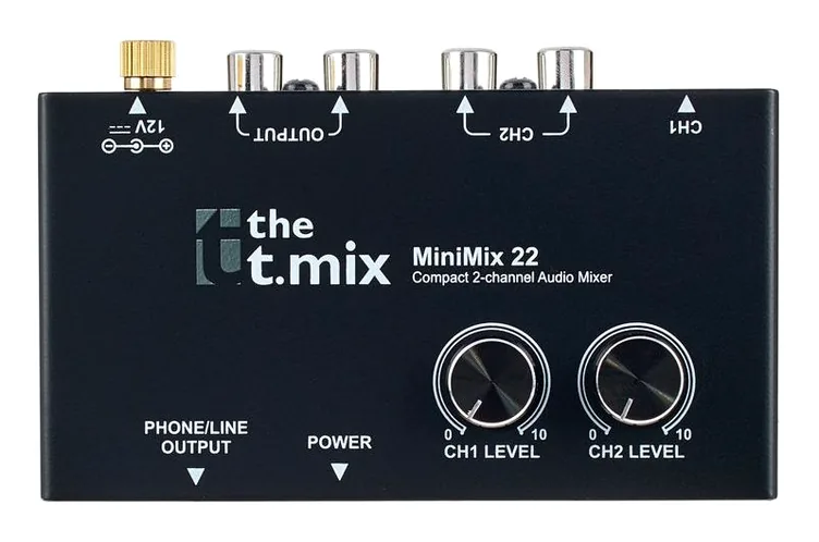 the t.mix MiniMix 22, potentiomètres, photo 3