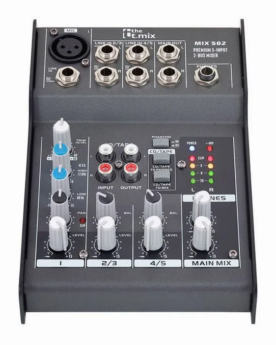 the t.mix mix 502, potentiomètres, photo 2