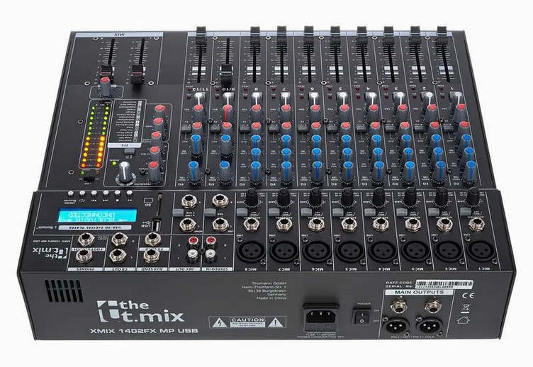 the t.mix xmix 1402 FXMP USB, vue de profil, photo 4