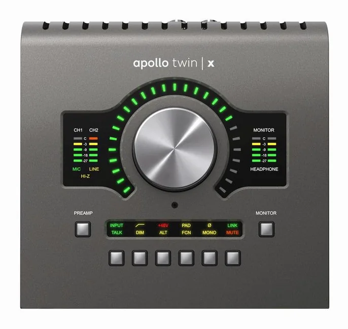Universal Audio Apollo Twin X USB Heritage, face arrière et connectique, photo 3