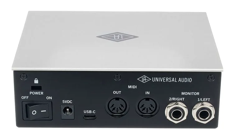 Universal Audio Volt 1 USB Recording Studio, face arrière et connectique, photo 4