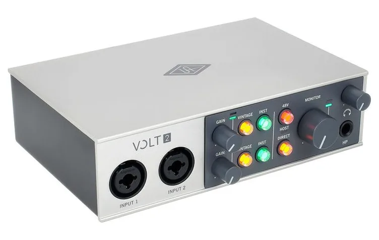 Universal Audio Volt 2 USB Recording Studio, vue de profil, photo 3