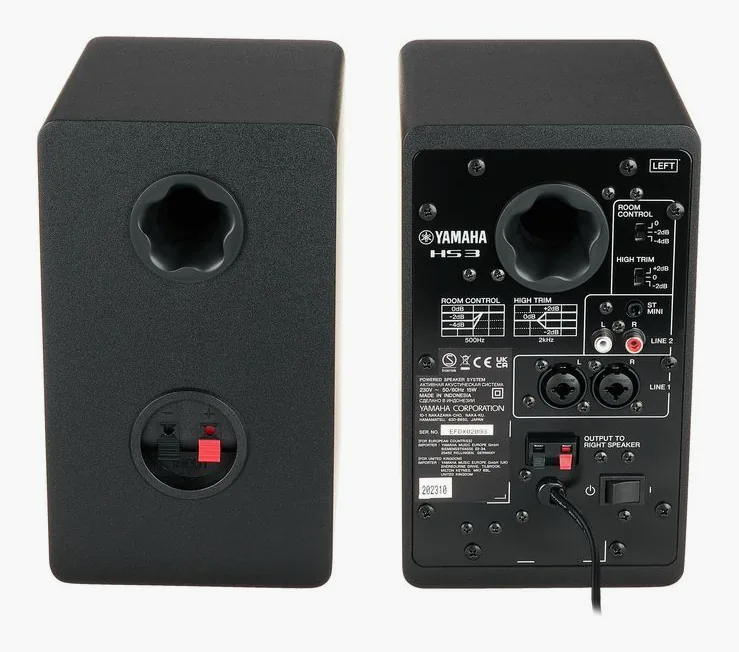 Yamaha HS 3, vue de dessus, photo 4