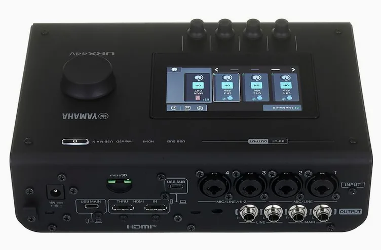 Yamaha URX44V BK, boutons et voyants, photo 4