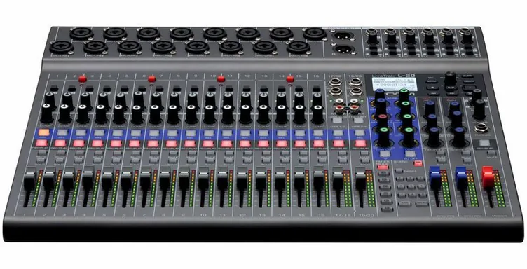 Zoom LiveTrak L-20, boutons et voyants, photo 2