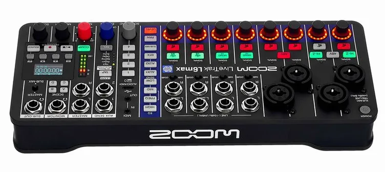 Zoom LiveTrak L6max, face arrière et connectique, photo 4