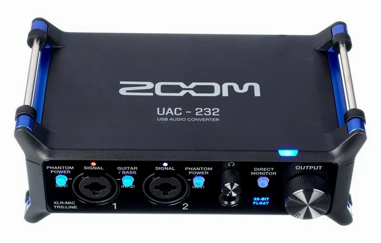 Zoom UAC-232, boutons et voyants, photo 2